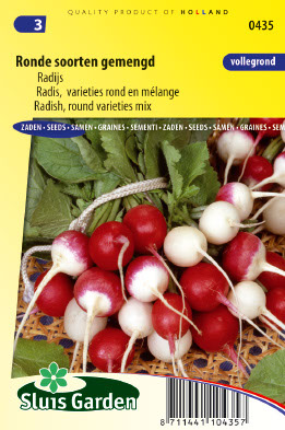 Radis, varieties rond en mélange