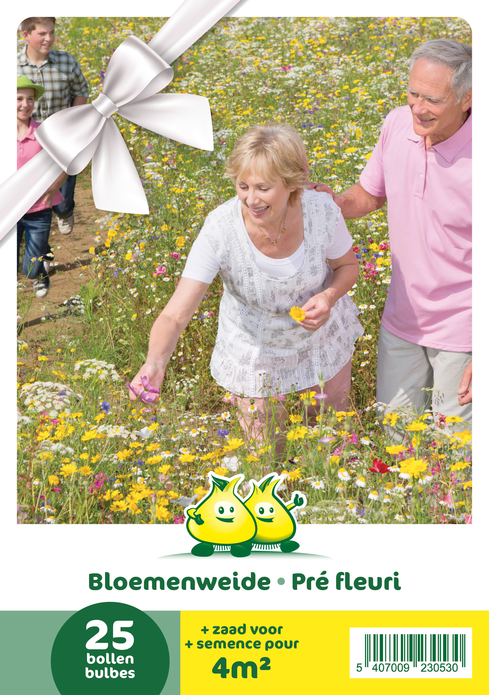 Bloemenweide met bloembollen - cadeau verpakking