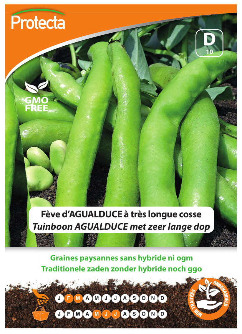 Tuinboon AGUALDUCE met zeer lange dop PRO010