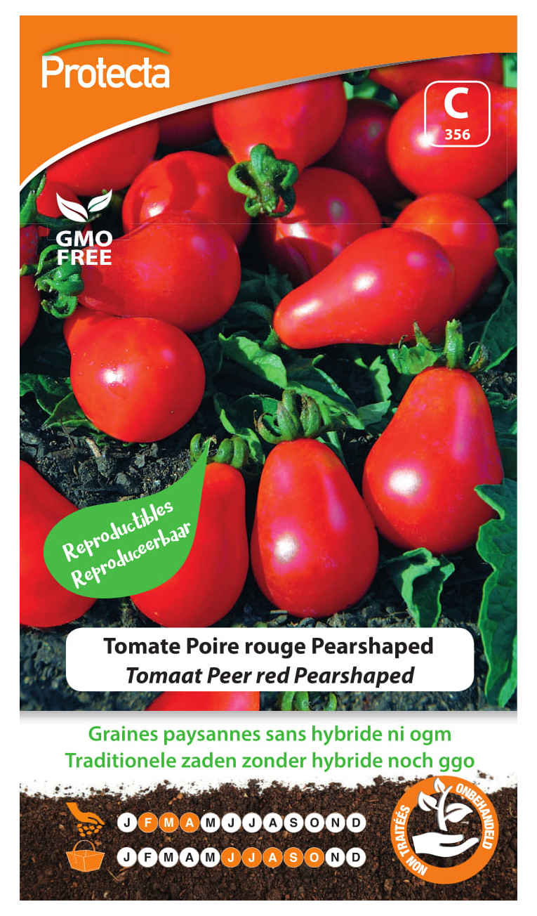 Tomaat Peer red Pearshaped PRO356